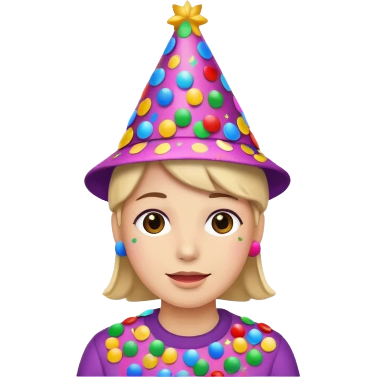 Happy Birthday Confetti Hat emoji