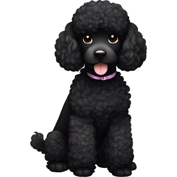 black poodle emoji