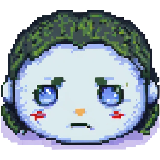 Blue screen with tiny ":(" face emoji