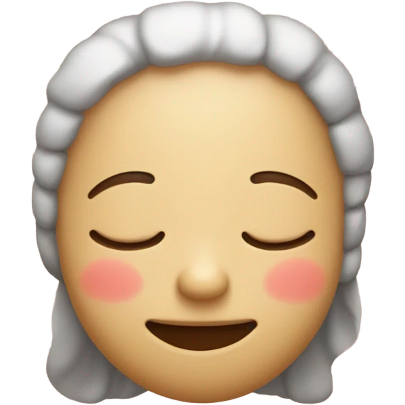 Blushing sleeping emoji  emoji