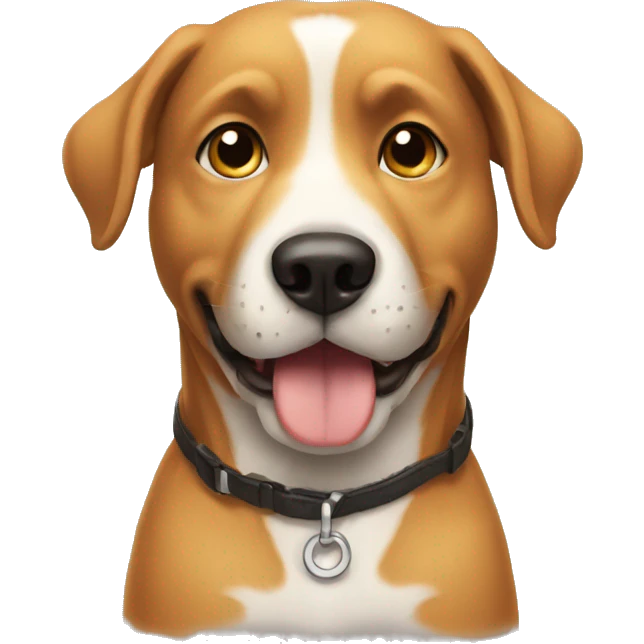 A dog being obedient emoji