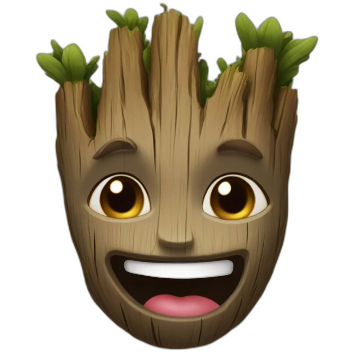 groot envoie un bisou emoji