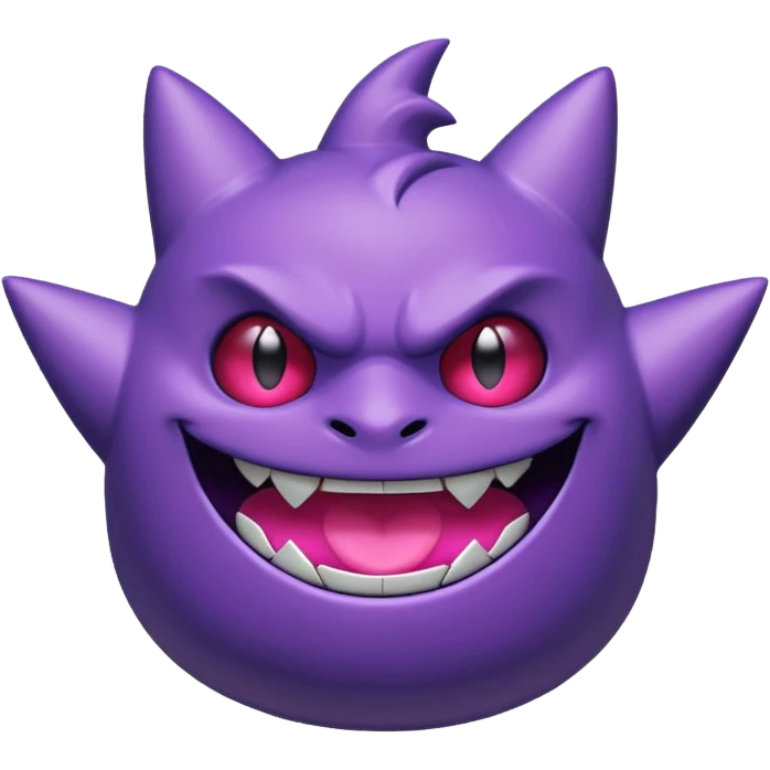 Pokemon legendary purple and pink mega gengar emoji