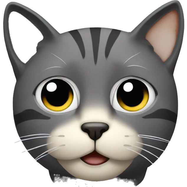 Gato restregando cabeza en mano emoji