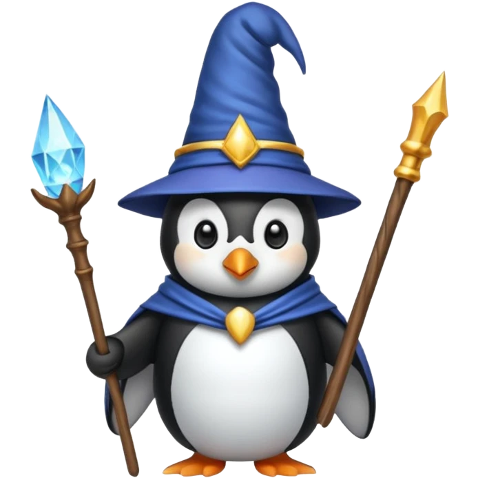 Penguin Wizard emoji