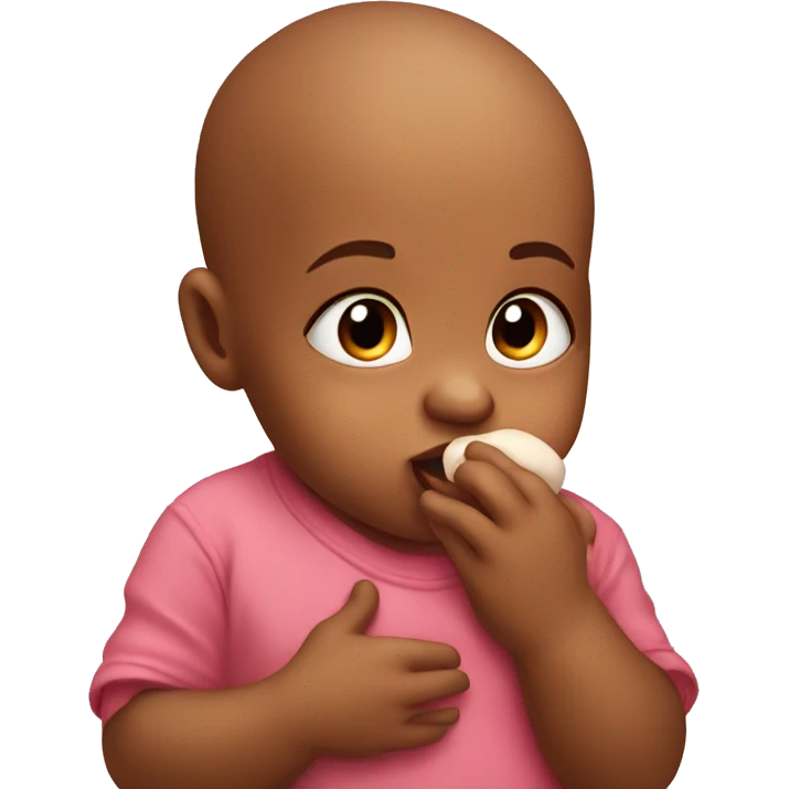 Baby blowing kiss face emoji