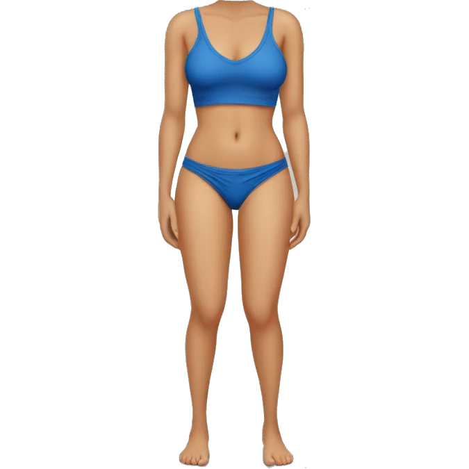 Mulher europeia com uma string trunks  emoji