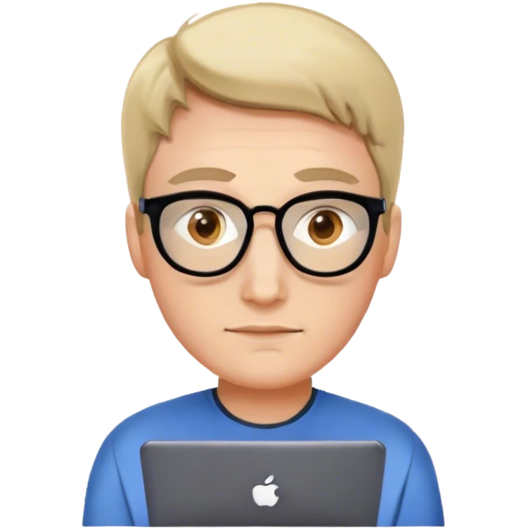 cool caucasian programmer emoji