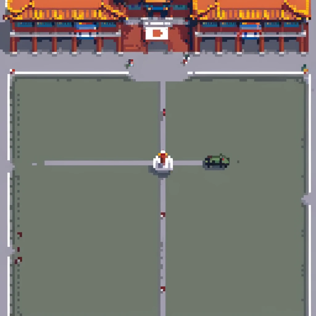 Tiananmen Square in Beijing with traditional Chinese architecture gate, sunny day, travel landmark emoji