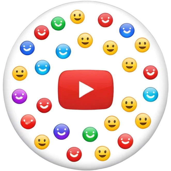 Стикер ютуб emoji