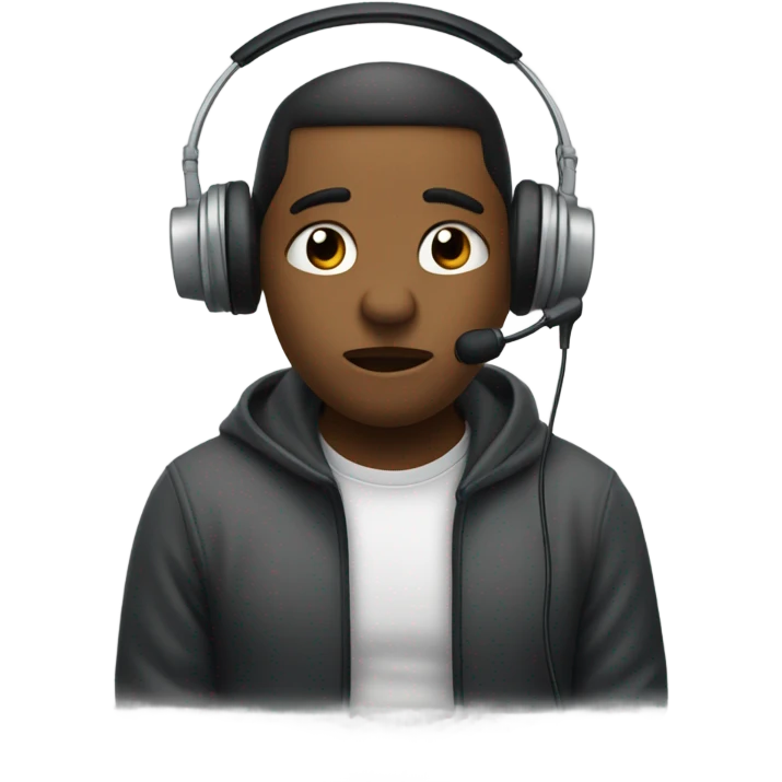 Sad podcaster emoji