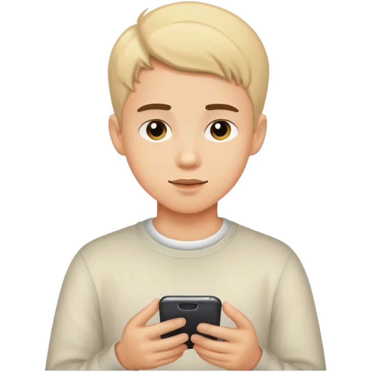 Boy texting to girls emoji
