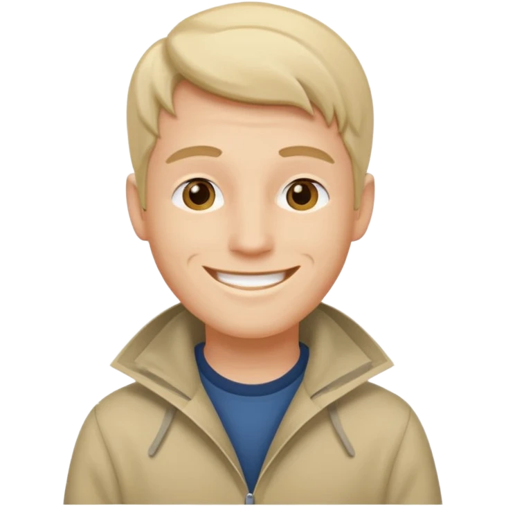 Make a man with a sou’wester, the cap that you use when it rains emoji