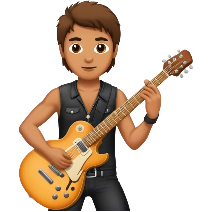 Chitarrista rock emoji