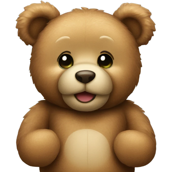 teddy bear showing love  emoji