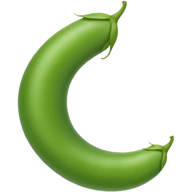 open pea pod emoji