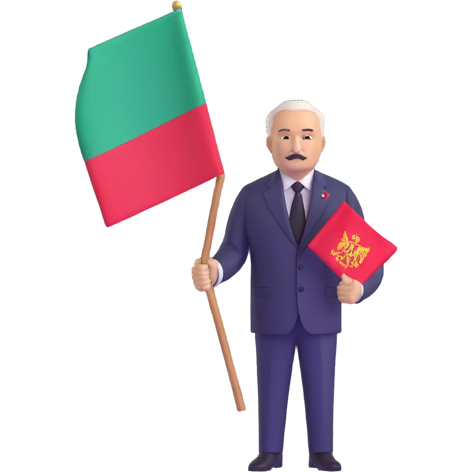 Alexander Lukashenko with Belarus flag emoji