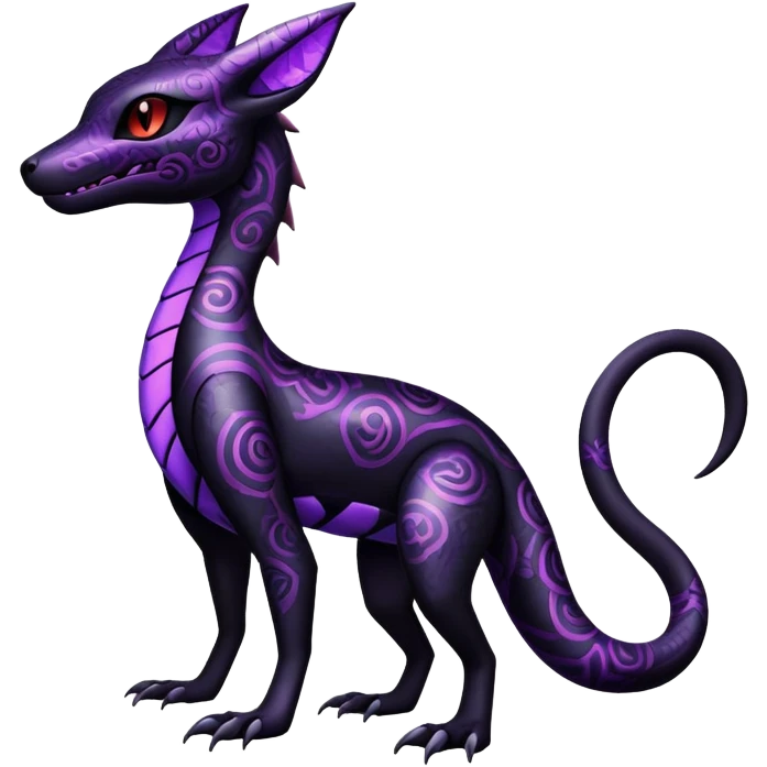 Salazzle-Salandit-Umbreon-Fakémon-hybrid-creature (full body)  emoji