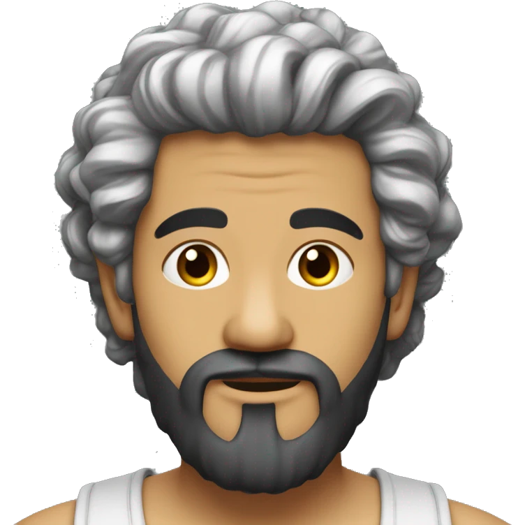 Cheveux boucles moyen orient homme emoji