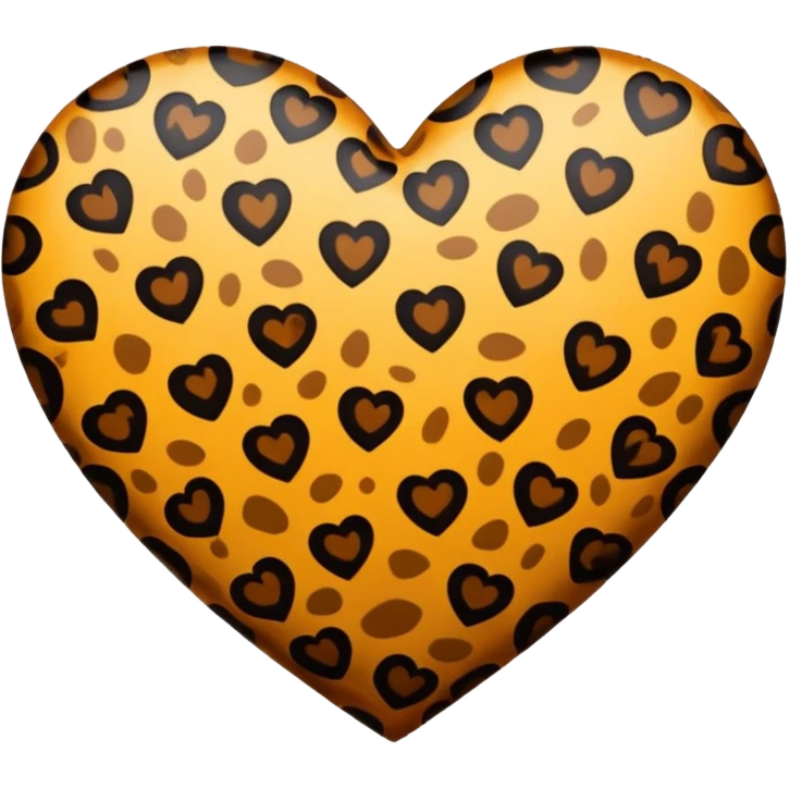 Cuore leopardato  emoji