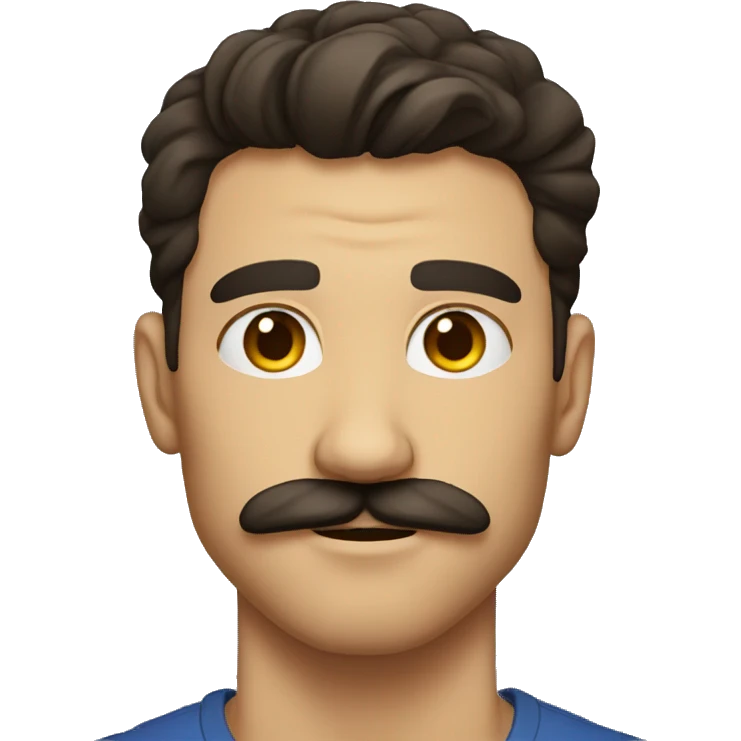 strong brunete mustache guy emoji