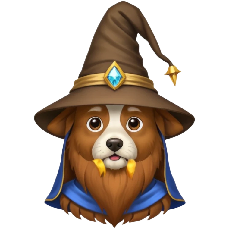 Dog wizard emoji