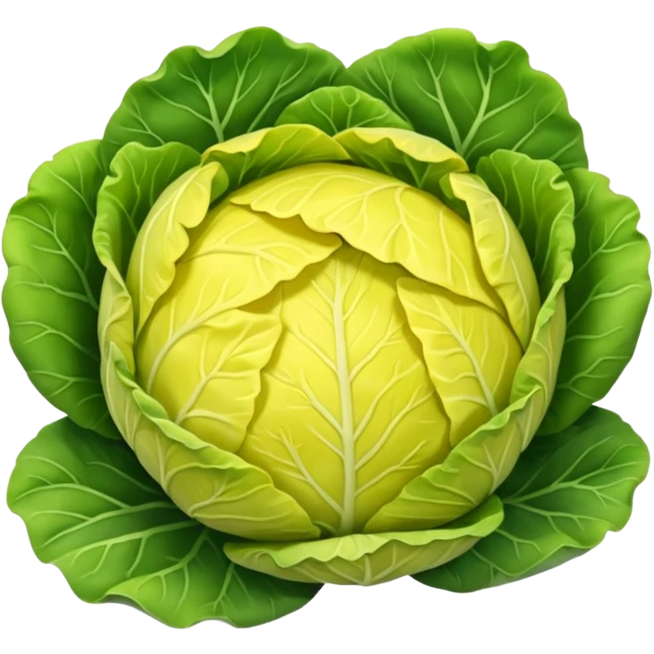 Yellow cabbage emoji