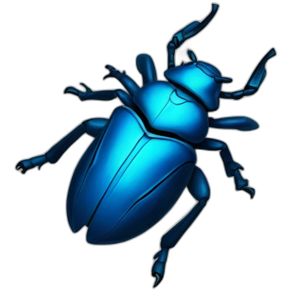 blue beetle emoji