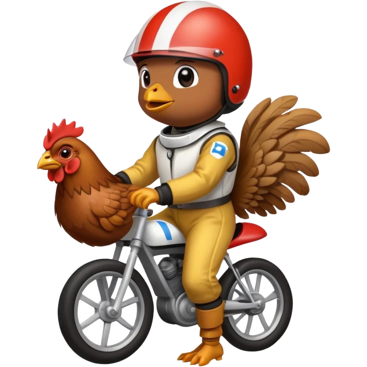 Chicken jockey emoji