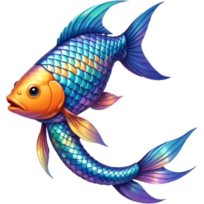 Just the fish's tail emoji