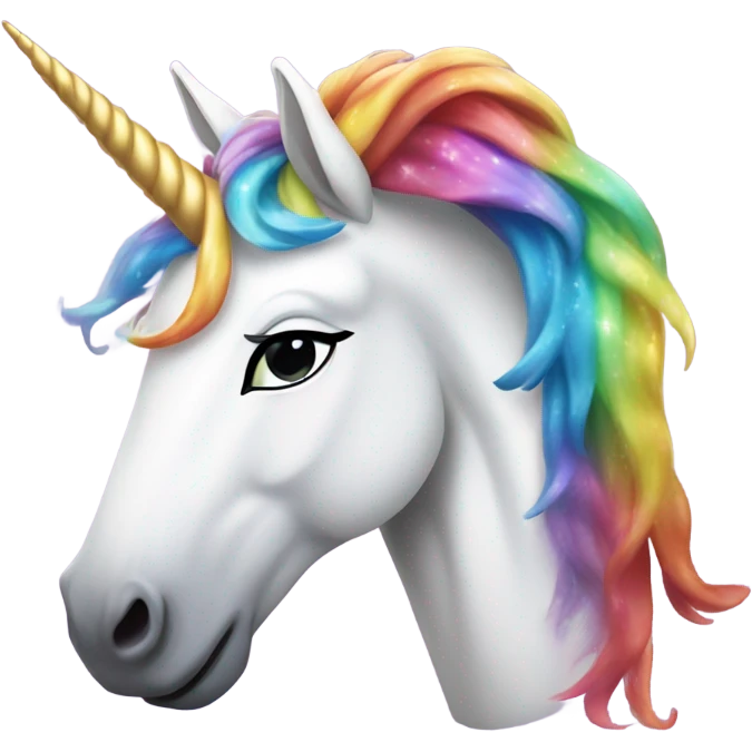 Rainbow unicorn  emoji