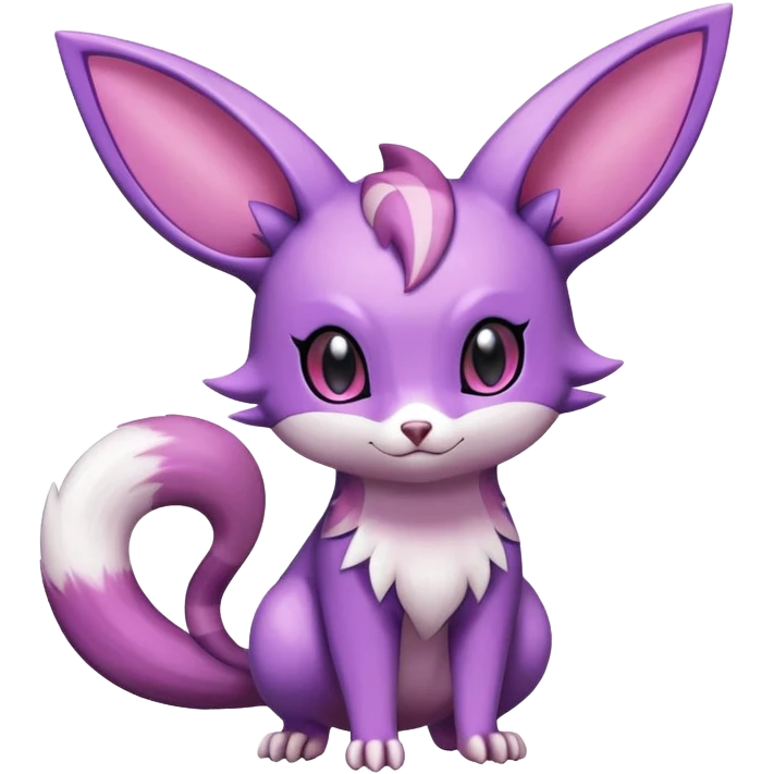 Shiny Furret-Espeon-Noibat-Hybrid (Full body) emoji