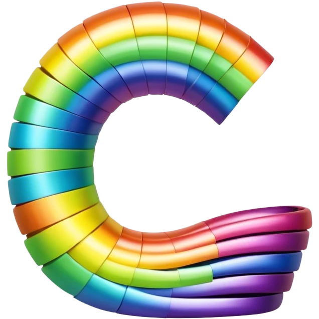 rainbow slinky emoji