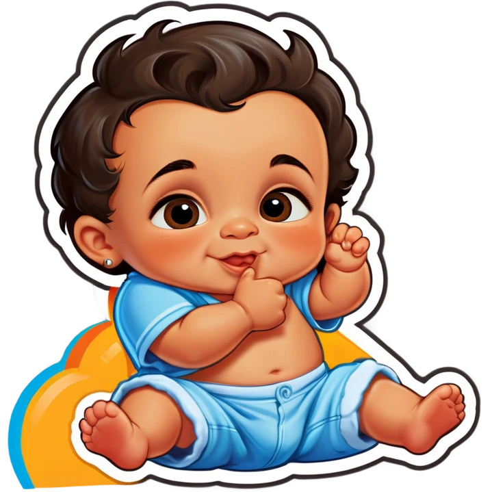 Hispanic baby boy emoji