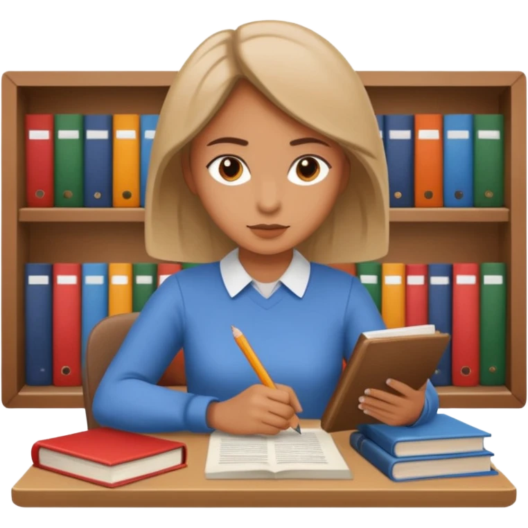 women working with paper and books emoji