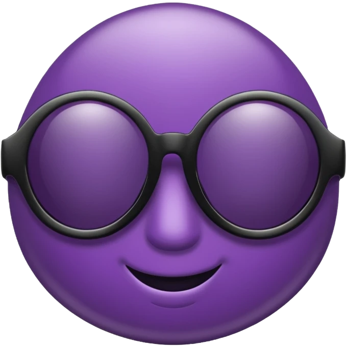 Dark purple sunglasses emoji