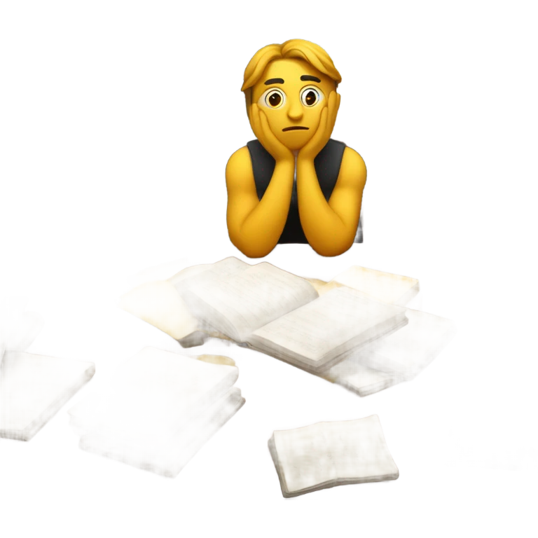 Someone who doesn't know how to start studying emoji