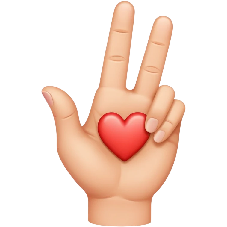 Heart and middle finger emoji