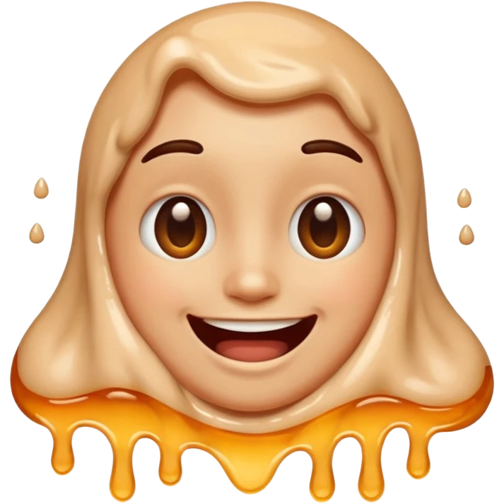 Melting in love emoji