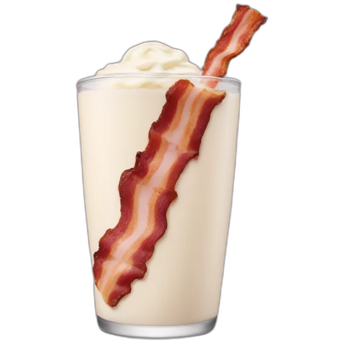 Bacon shake emoji