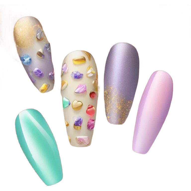 Acrylic nails emoji