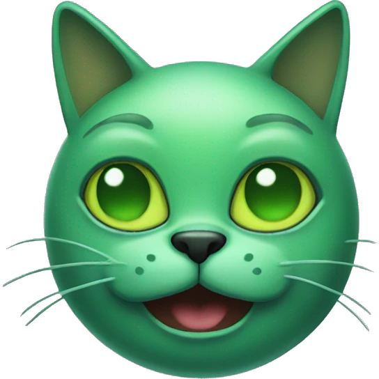 green alien cat emoji