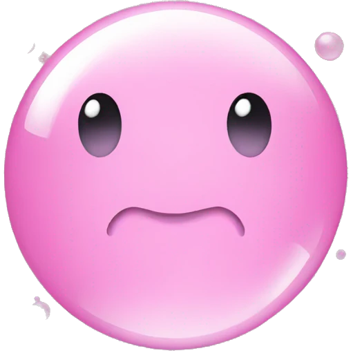 pink bubble  emoji