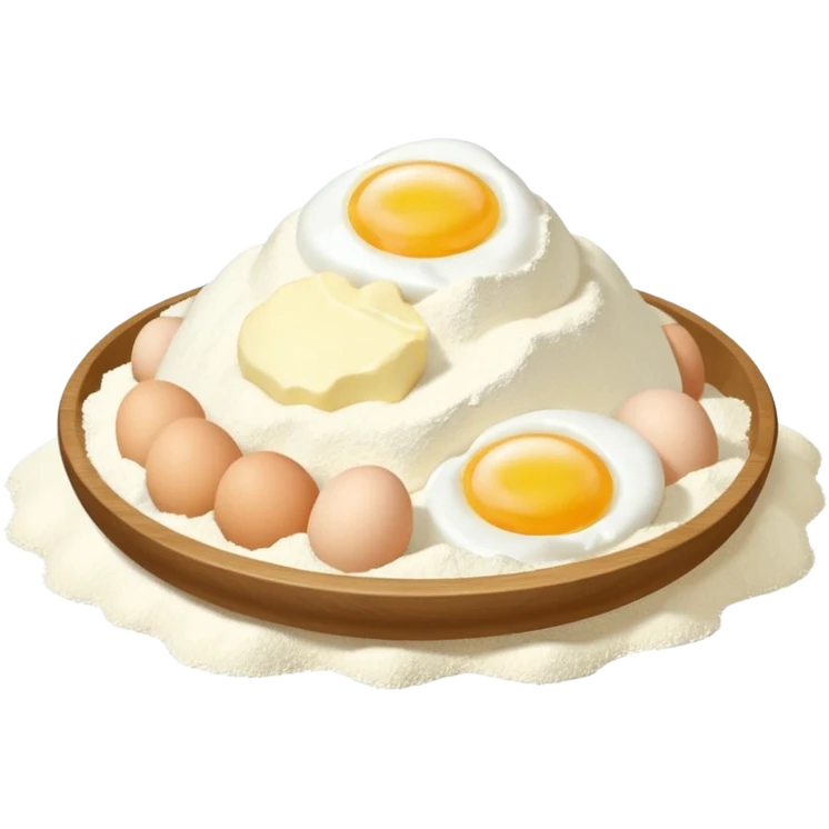 baking ingredients before preparation emoji