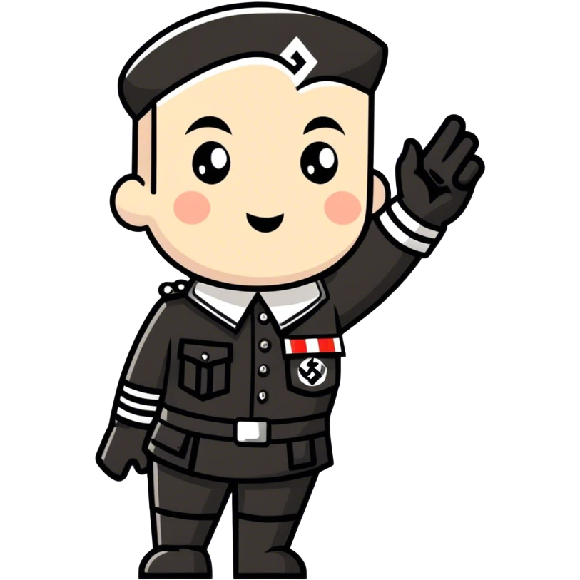 “Welcome to nazi land” poster emoji