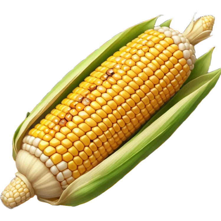 corn cob using a grill emoji
