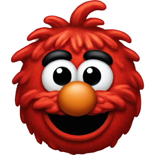 Cute Elmo head emoji