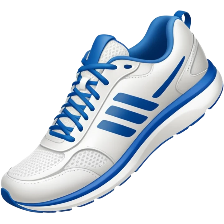 A running shoe or stylized sneaker, symbolizing activity, sport and movement. Minimalist emoji style. emoji