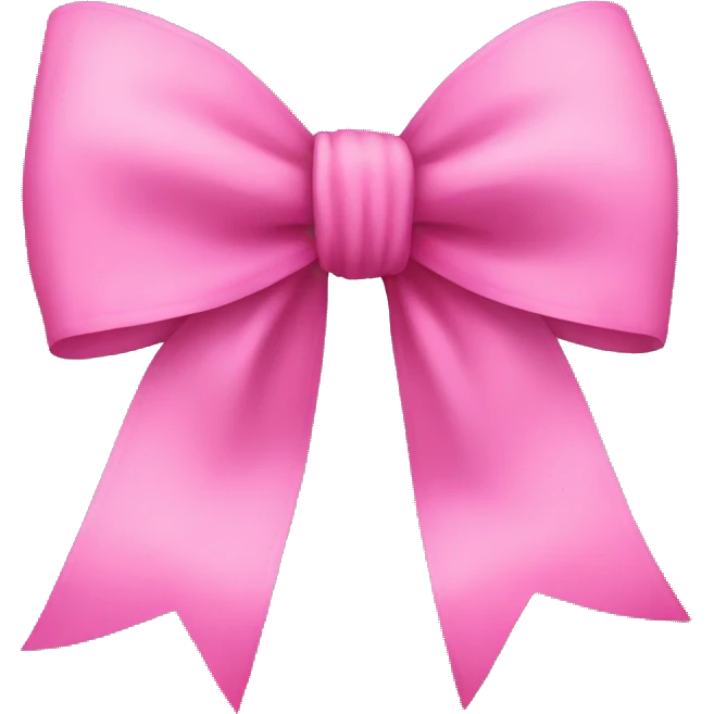 Pink bow emoji