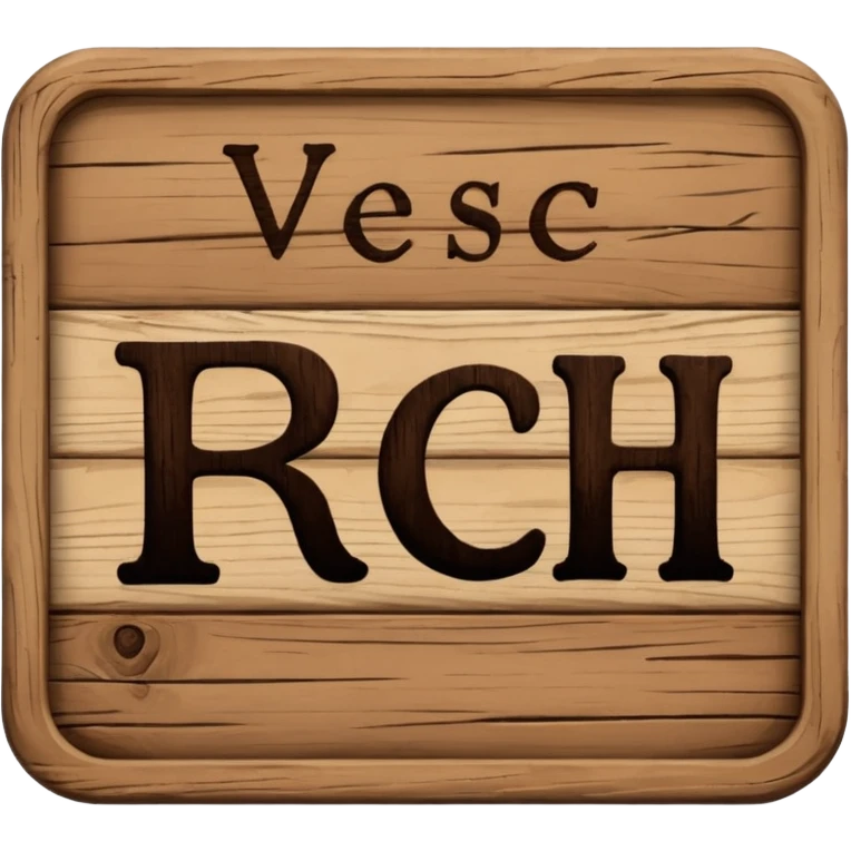 the word "RCH" on a sign emoji